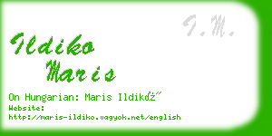 ildiko maris business card